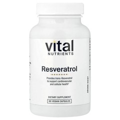 2 X Vital Nutrients, Resveratrol, 60 Vegan Capsules (250 mg per Capsule)