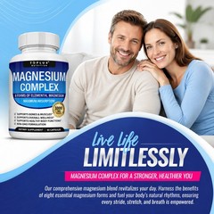 Toplux 8 Forms Magnesium Complex 1000mg Daily Mineral Health Supplement
