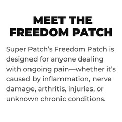 Super Patch FREEDOM 7-Pack Trial Size Pain Relief Drug-Free Aches Joints