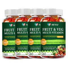 Fruit & Veggie Gummies – Immune & Digestive Support with 9 Antioxidants 60-240pc