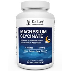 Berg Dr. Magnesium Glycinate 150ct – 4in1 Chelated designed for Muscle,