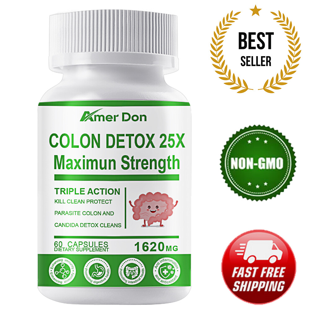 PARASITE DETOX BODY CLEANSE Complex Anti- PARASITE Support Cleanse 60 Caps quick