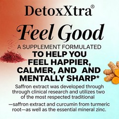 Saffron Extract-With Curcumin&Zinc for Calm,Focus&Emotional Wellbeing 30~120Caps