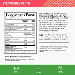 Optimum Nutrition Creatine Plus Strawberry Peach Flavor 40 Servings