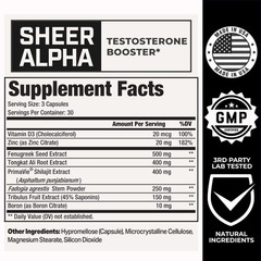 Testosterone Booster for Men – Strongest T-Booster, Clinically Proven Formula, 3