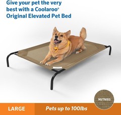 Coolaroo Original Elevated Dog Bed-Breathable Off-The-Ground Pet Bed with Coolin