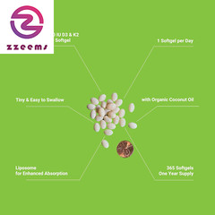 Liposomal D3 & K2 MK-7, Advanced Absorption for Optimal Bone and Immune Health,