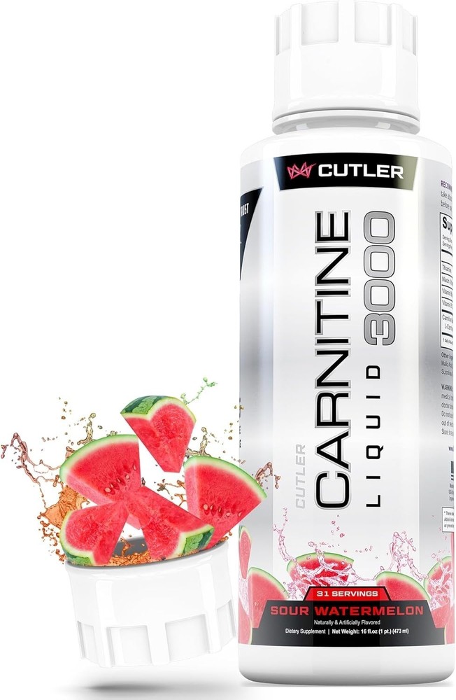Cutler Nutrition Liquid for 3000 Carnitine Energy and Recovery Support Dietary A