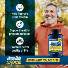 3 Pack Super Beta Advanced Now with Saw Palmetto 360 Caps total. Exp 07/2028 USA