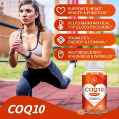(2 Pack) 600mg Coenzyme Q-10 Q10 600mg 120 Capsules Cardiovascular Heart Health