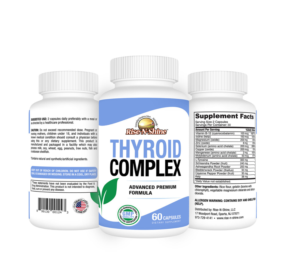 Thyroid Complex – Energy & Focus & Weight Support w/ Iodine, Kelp, & MORE 60ct