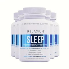 5-Pack Relaxium Sleep Natural Dietary Supplement for Better Sleep – 300 Capsules