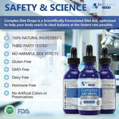BioSource Labs Complex Diet Drops Full Strength Natural Weight Management Drops