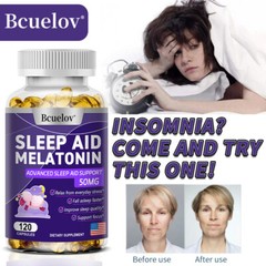 Sleep Aid Fall Asleep Capsules Relif Stress Fast Stay Sleeping Pills 120 CT US
