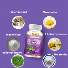 Sleep Aid – 5-HTP,Melatonin-Improve Sleep Quality, For Anxiety,Stress,Relaxation