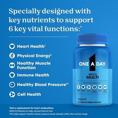 One A Day Mens Multivitamin 200 Tablets Vitamin D Zinc B Vitamins Energy Support