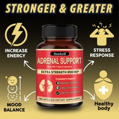 Adrenal Support Supplement – Supports Healthy Adrenal Function-30/60/120Capsules