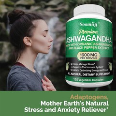 Ashwagandha capsules 1600mg – helps boost the immune system and relieve stress