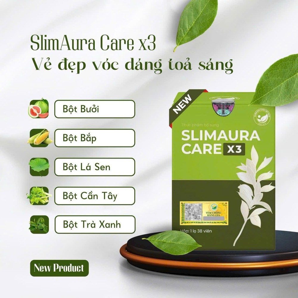 New Product . SLIMAURA CARE X3- 38ct – US SELLER