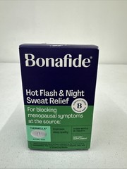 Bonafide Hot Flash & Night Sweats Relief Menopause Relief 28Ct Tablets Exp 04/27