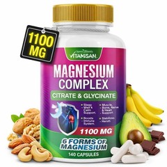 Magnesium Complex & Essential Magnesium Supplement 1100 mg support fitness 140