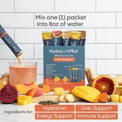 Rapid Rehydration Liver Support Mix: 18 Ingredients in Pineapple Mango Flavor