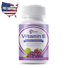 Double Strength Vitamin E Tocotrienols – 180 mg 400 IU ( 60 Capsules )