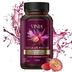 VINIA Piceid Increases Supplement Non-GMO, 60ct Resveratrol Blood Flow