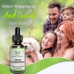 2 BOTTLES-Benevolent Nouris Chlorophyll Liquid Drops Detox, Internal Deodorizer