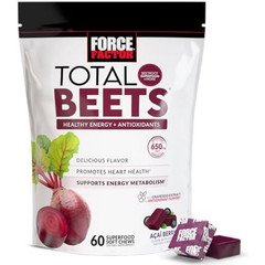 2PCS Force Factor Beets Total Concentrated Soft Beet Root Chews