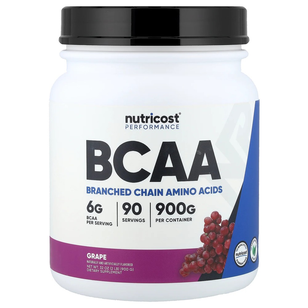 2 X Nutricost, Performance, BCAA, Grape, 2 lb (900 g)