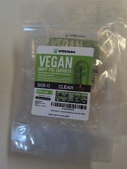 Size 0 Empty Capsules-100 Count Clear Empty Vegan Capsules Vegetarian A31