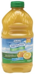 Thickened Beverage Thick & Easy 48 oz Orange Ready to Use Nectar 1 Bottle