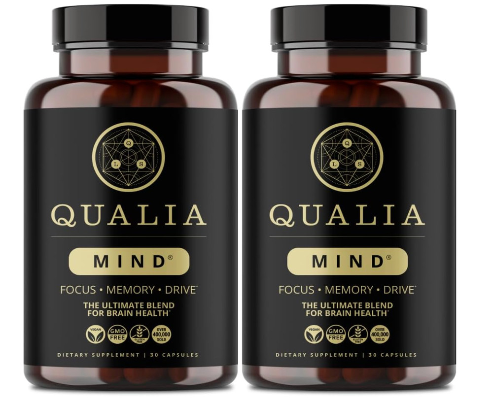 2 Pack – Qualia Mind Brain 2.0 Supplement Nootropics – 30 Capsules Exp 09/27