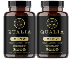 2 Pack – Qualia Mind Brain 2.0 Supplement Nootropics – 30 Capsules Exp 09/27
