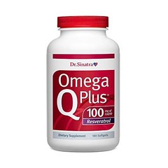 Dr. Sinatra Omega Q Plus 100 Resveratrol – Omega-3 Supplement Supports Heart