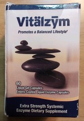 Vitalzym Proteolytic Systemic Enzymes Liquid Gel 60 Caps NEW SEALED exp 05/27