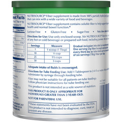 4x Nestle Nutrisource Fiber Supplement Unflavored 7.2 Oz. Canister