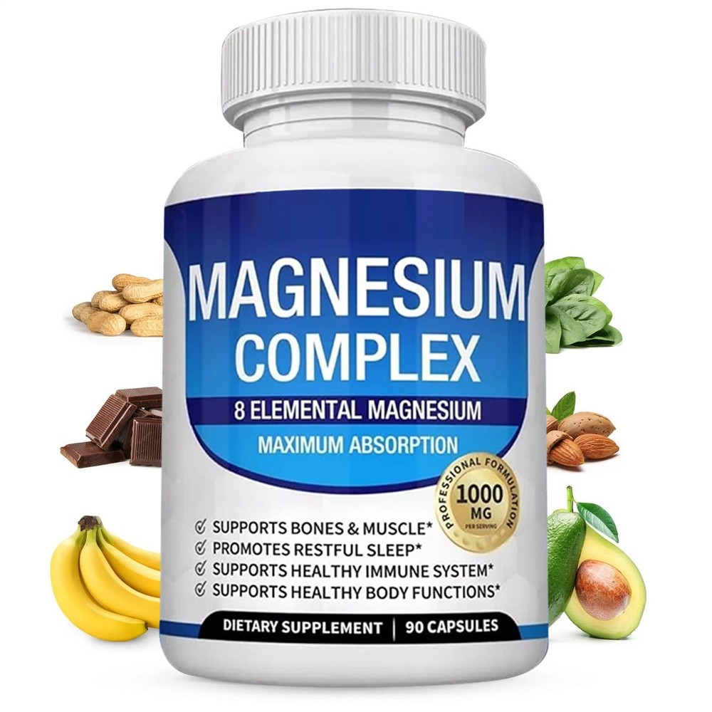 Magnesium glycine complex 1000mg -90 capsules 8-yuan magnesium-