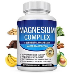 Magnesium glycine complex 1000mg -90 capsules 8-yuan magnesium-