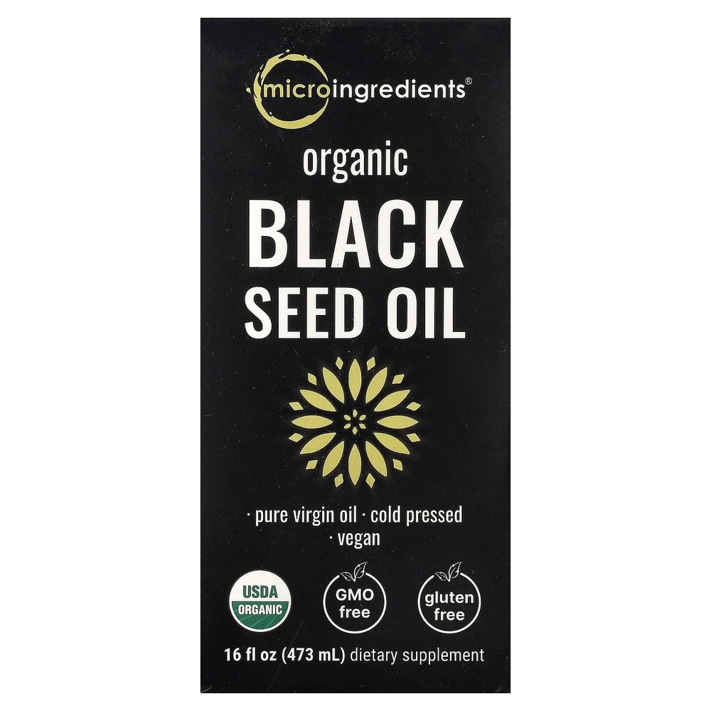 2 X Micro Ingredients, Organic Black Seed Oil, 16 fl oz (473 ml)