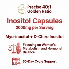 Myo D-Chiro-Inositol For Women,Pcos Boost,Hormone Balance 30/60/120 Capsules