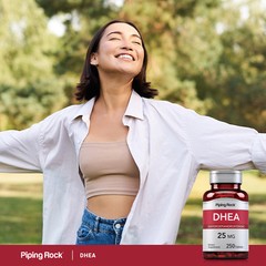 DHEA 25mg | 250 Tablets | Dehydroepiandrosterone Supplement | by Piping Rock