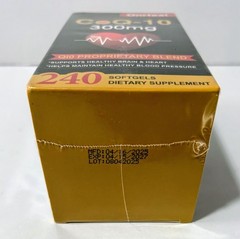 COQ10 300mg Softgels Q10 Proprietary Blend Supplement 240 Count Exp 04/2027