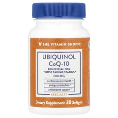2 X The Vitamin Shoppe, Ubiquinol CoQ-10, 30 Softgels