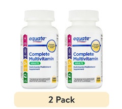 Equate Complete Multivitamin/Multimineral Supplement Tablets,Adults, 200Count,2P