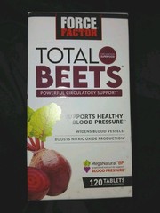 Force Factor Total Beets Blood Pressure Supplement 120 Tabs Exp:1/28 New