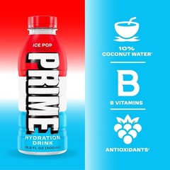 PRIME Hydration – Electrolytes Sport Drink, 16.9 oz – Variety Pack (12 Bottles)