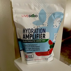 LiveGood Hydration Amplifier Electrolyte Drink Mix Rapid Results 30 Sticks