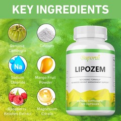 Lipozem Capsules – Advanced Weight Management Support & Gut Health, Fat Burning